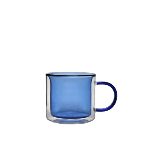 Tasse à thé double paroi Liv bleu set/2 0.27L