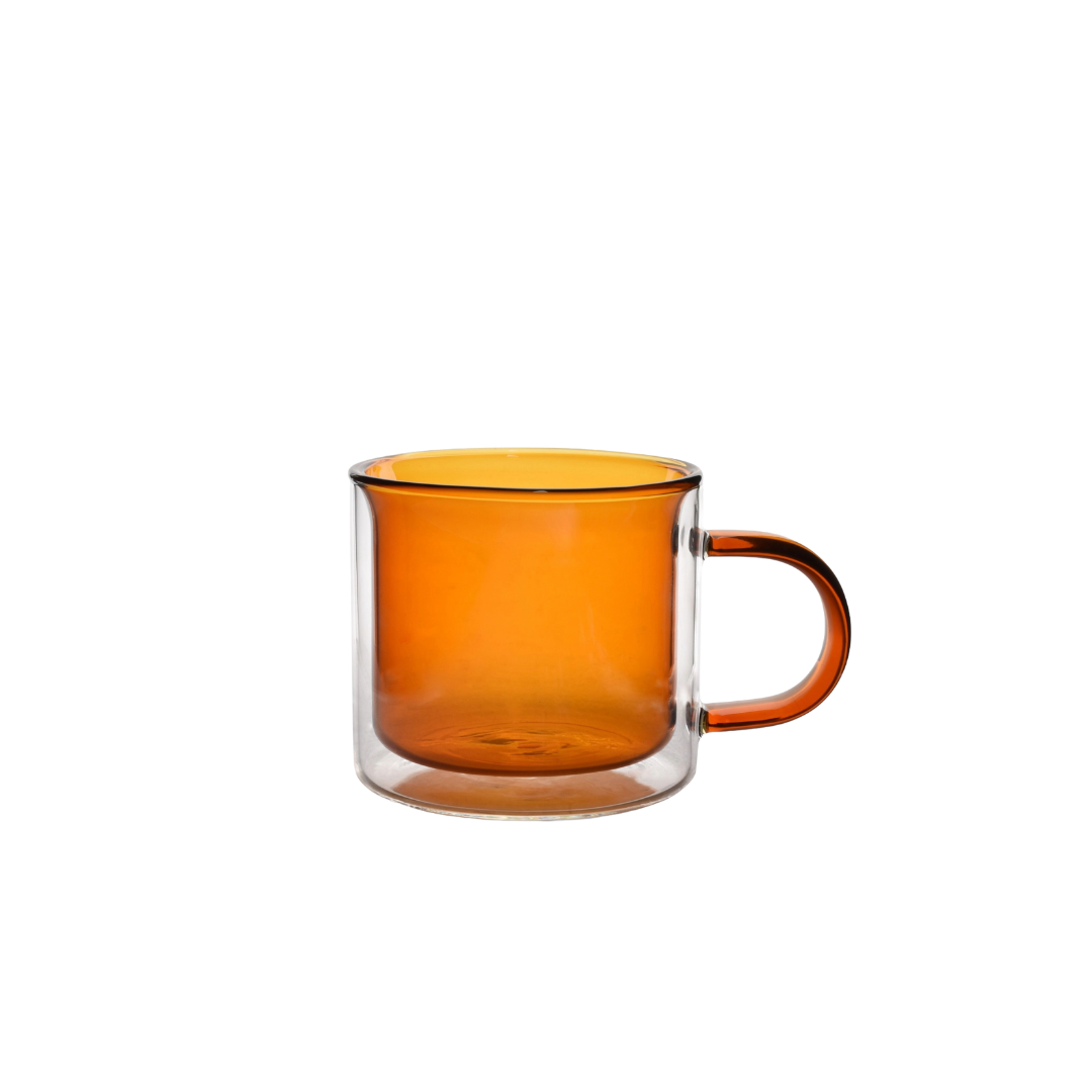 Tasse à thé double paroi Liv ambre set/2 0.27L