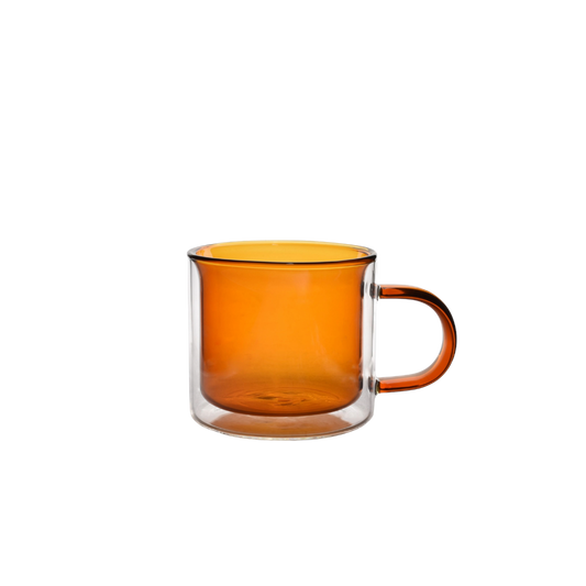 Tasse à thé double paroi Liv ambre set/2 0.27L