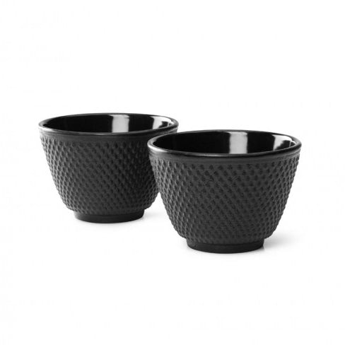 Tasse à thé JANG noire, set de 2